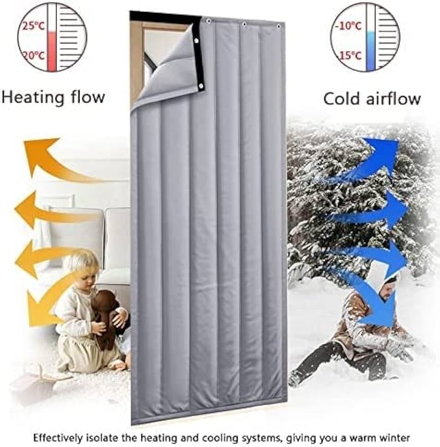 Amazon｜断熱 防音カーテン 玄関 網戸 すだれ遮光防寒遮音ドアカーテン